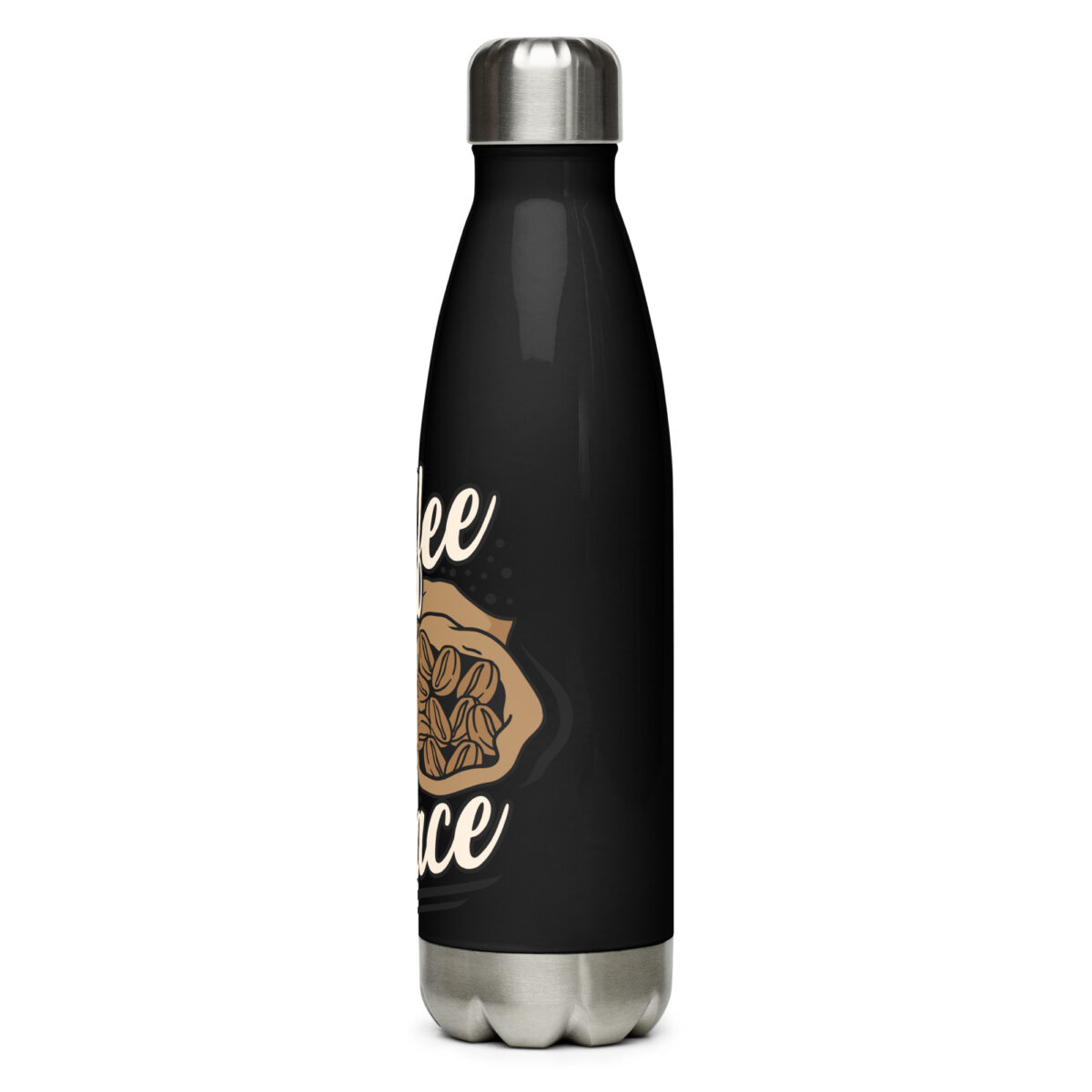 stainless steel water bottle black 17oz left 649991dceeabb