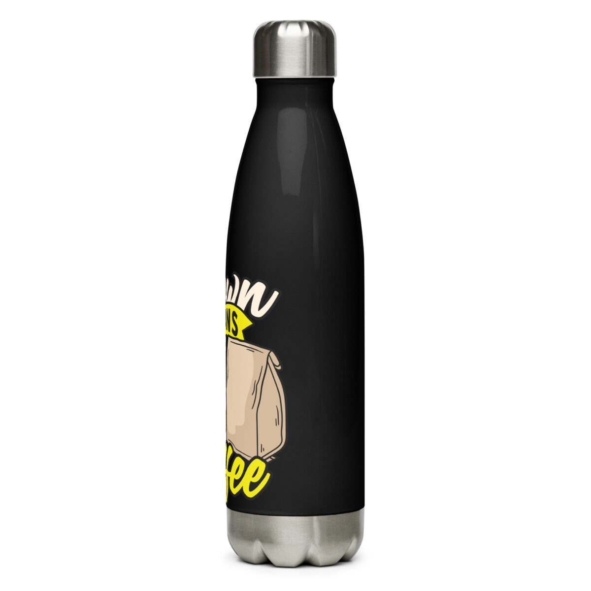 stainless steel water bottle black 17oz left 6499923c3237a