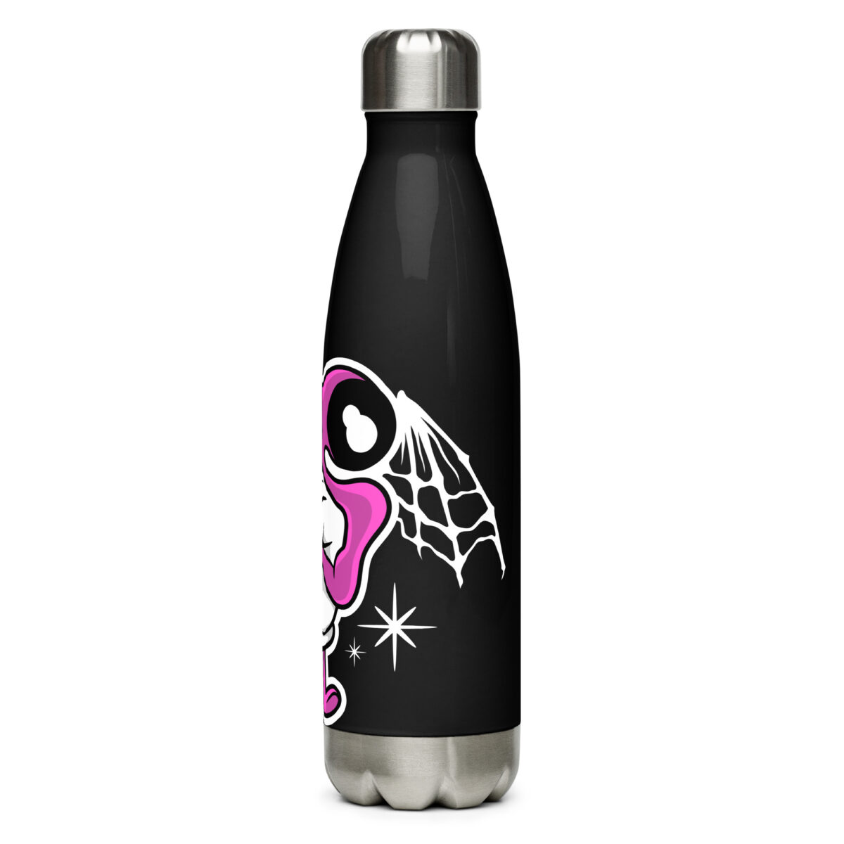 stainless steel water bottle black 17oz left 6499b973da8ff