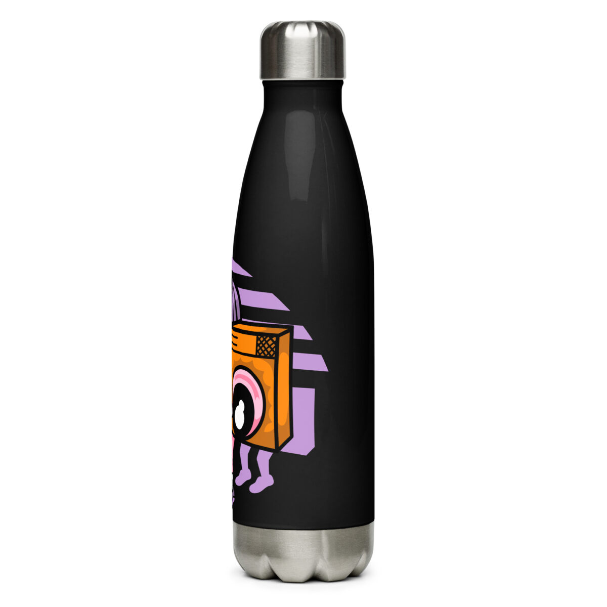 stainless steel water bottle black 17oz left 6499bdc5b4921