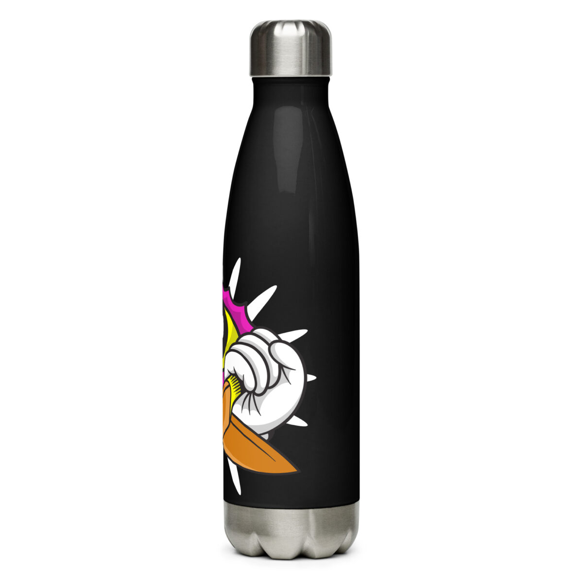 stainless steel water bottle black 17oz left 6499bee4cbb83