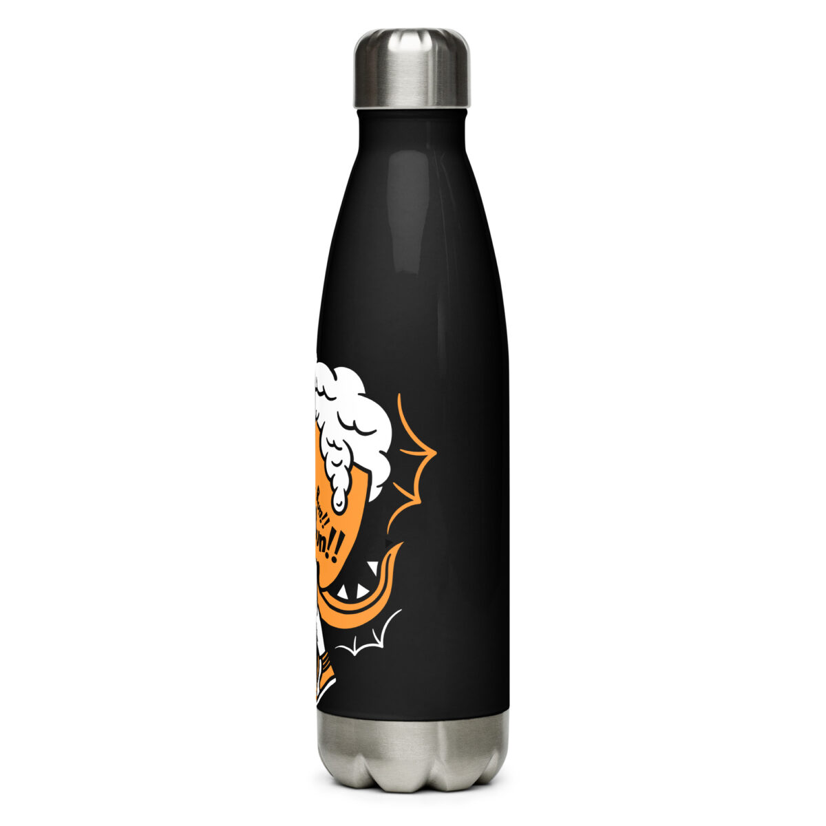 stainless steel water bottle black 17oz left 6499c3d77fb9e