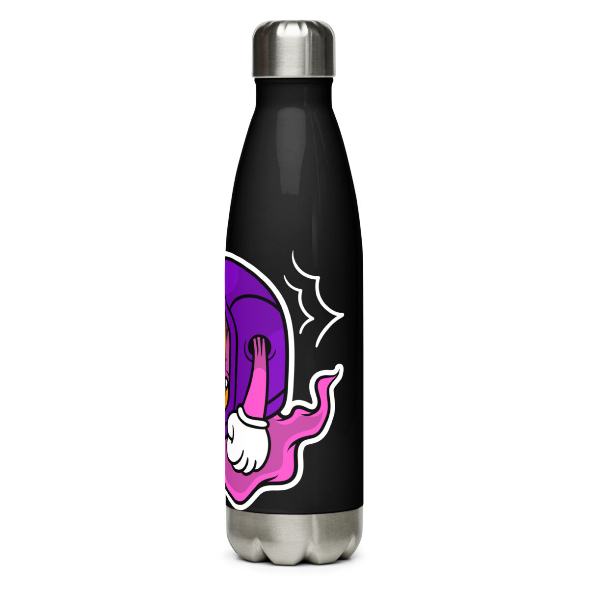 stainless steel water bottle black 17oz left 6499c66939d84