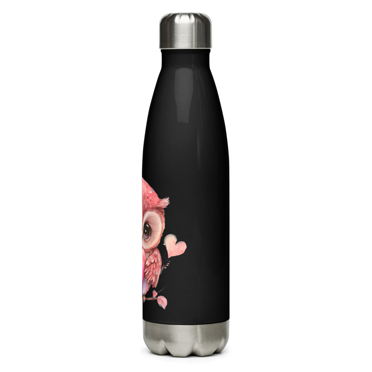 stainless steel water bottle black 17oz left 6499c70fdd196