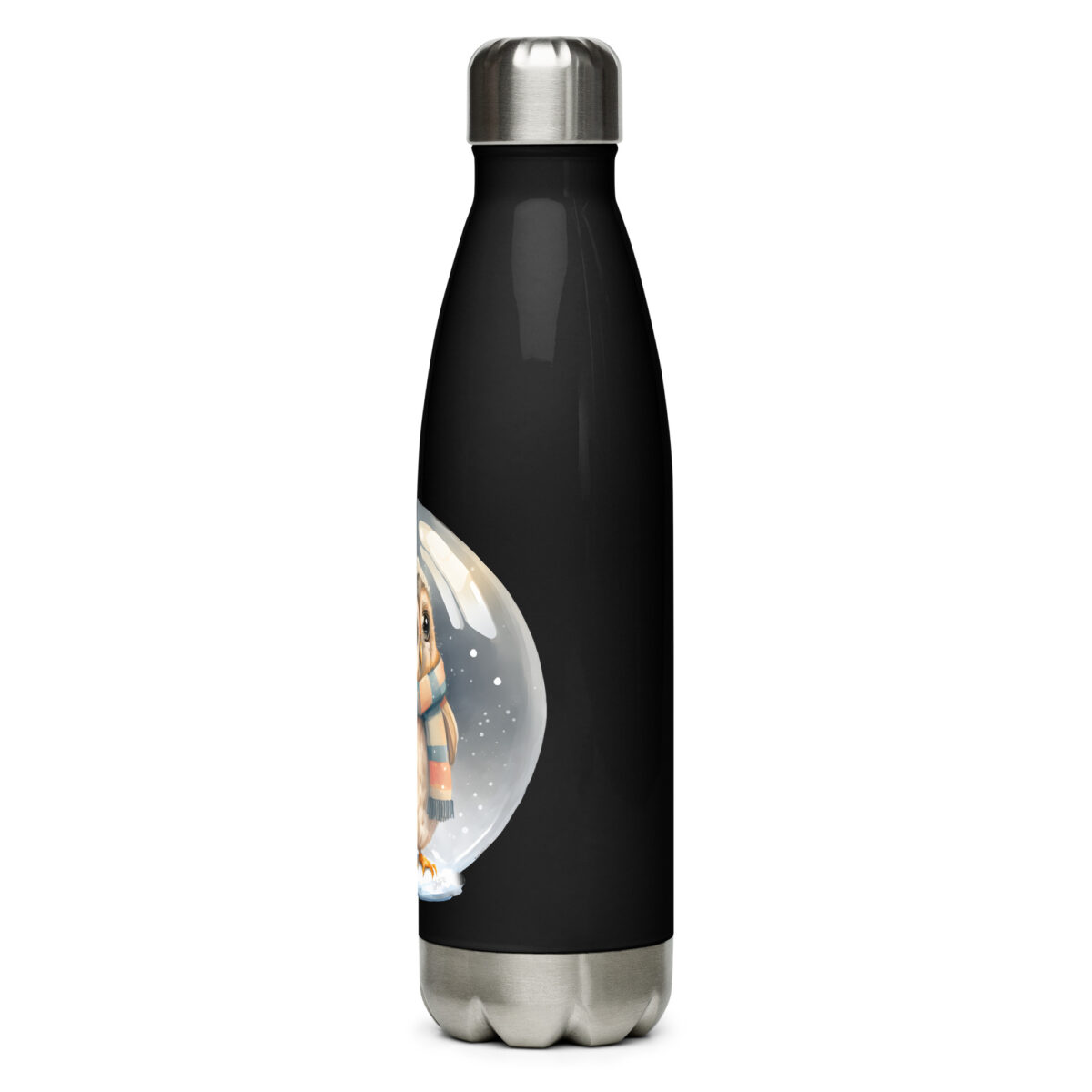 stainless steel water bottle black 17oz left 6499cb34986ba