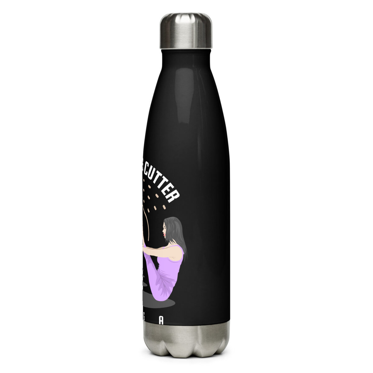 stainless steel water bottle black 17oz left 649ab9a3190d2