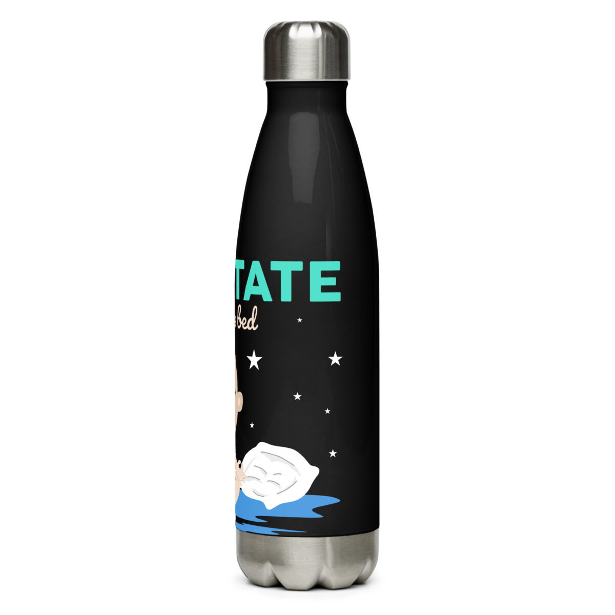 stainless steel water bottle black 17oz left 649abdefa3c5d