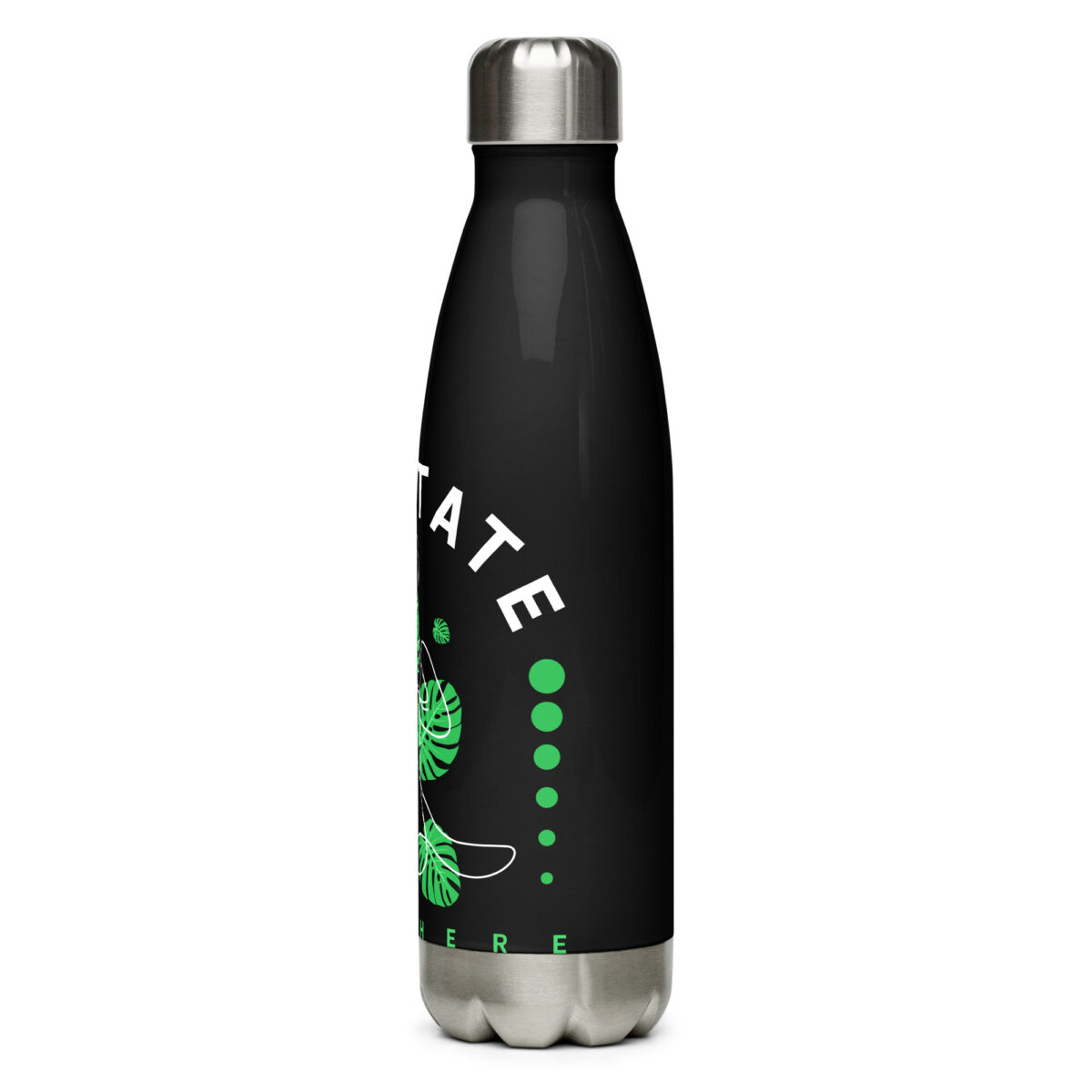 stainless steel water bottle black 17oz left 649abe55664c2