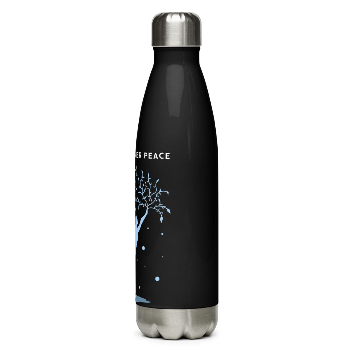 stainless steel water bottle black 17oz left 649ac583182e9