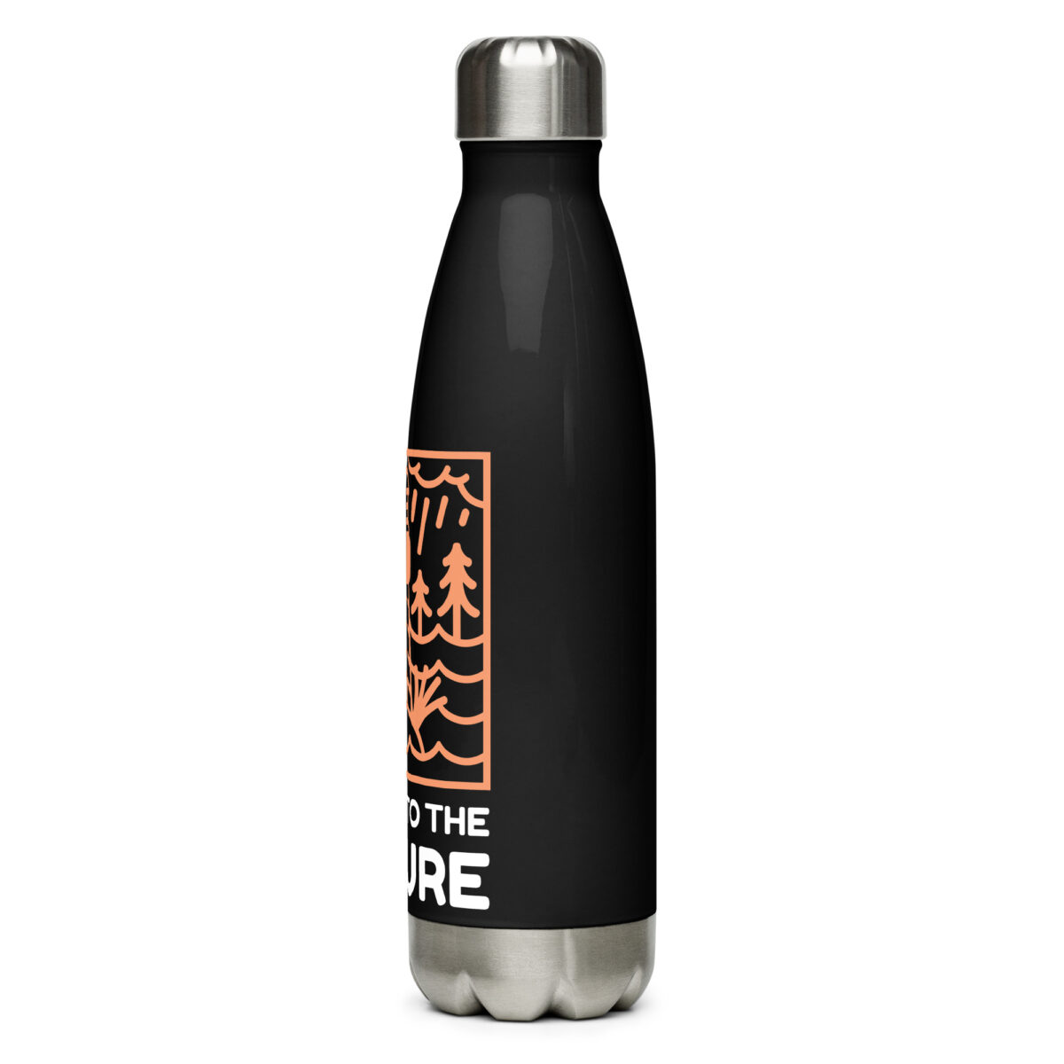 stainless steel water bottle black 17oz left 649d8bf821ceb