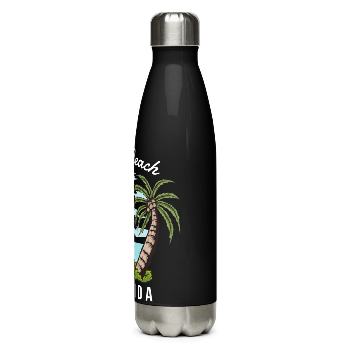 stainless steel water bottle black 17oz left 649dab2b7ba59