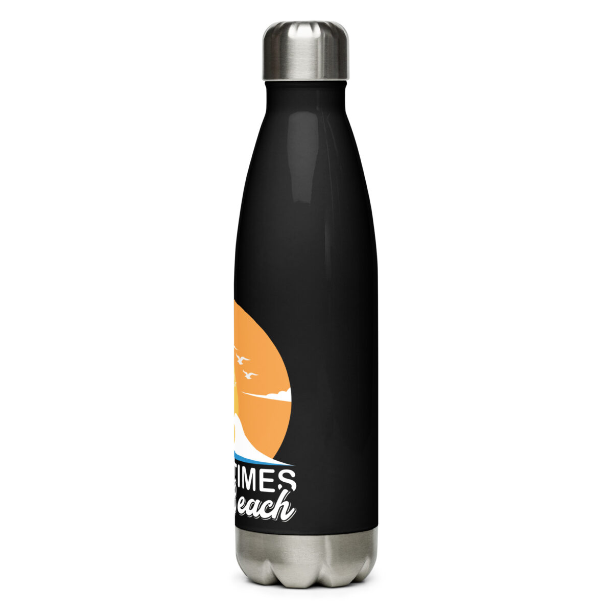 stainless steel water bottle black 17oz left 649db67bf00d3