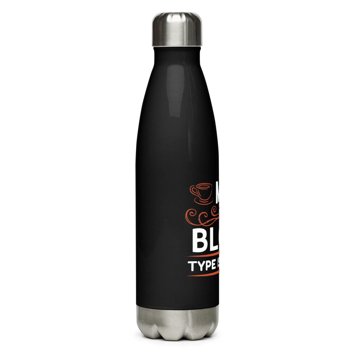 stainless steel water bottle black 17oz right 64955838b136f