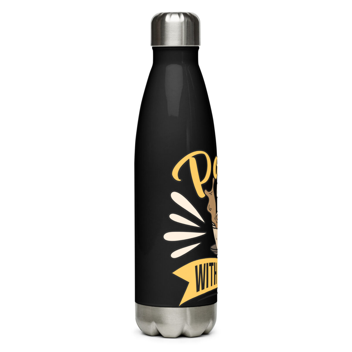 stainless steel water bottle black 17oz right 649987c80cd9f