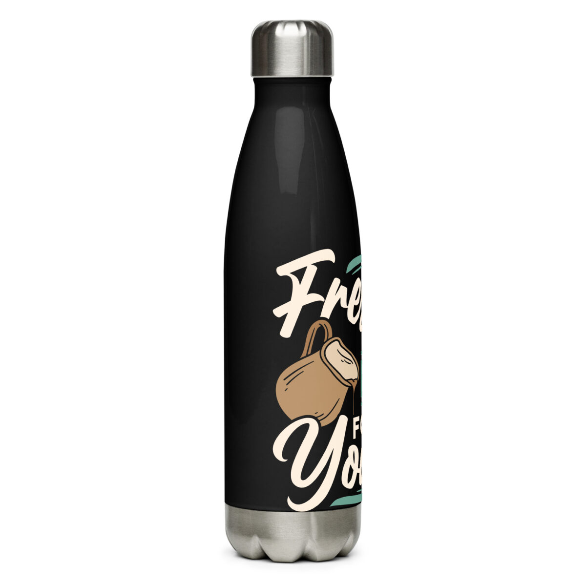 stainless steel water bottle black 17oz right 649989a6e6308