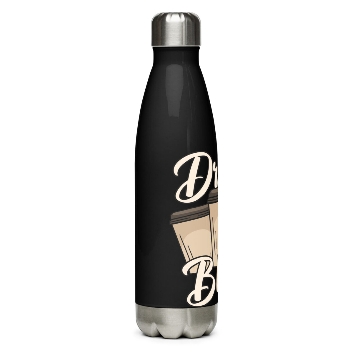 stainless steel water bottle black 17oz right 64998d7676056