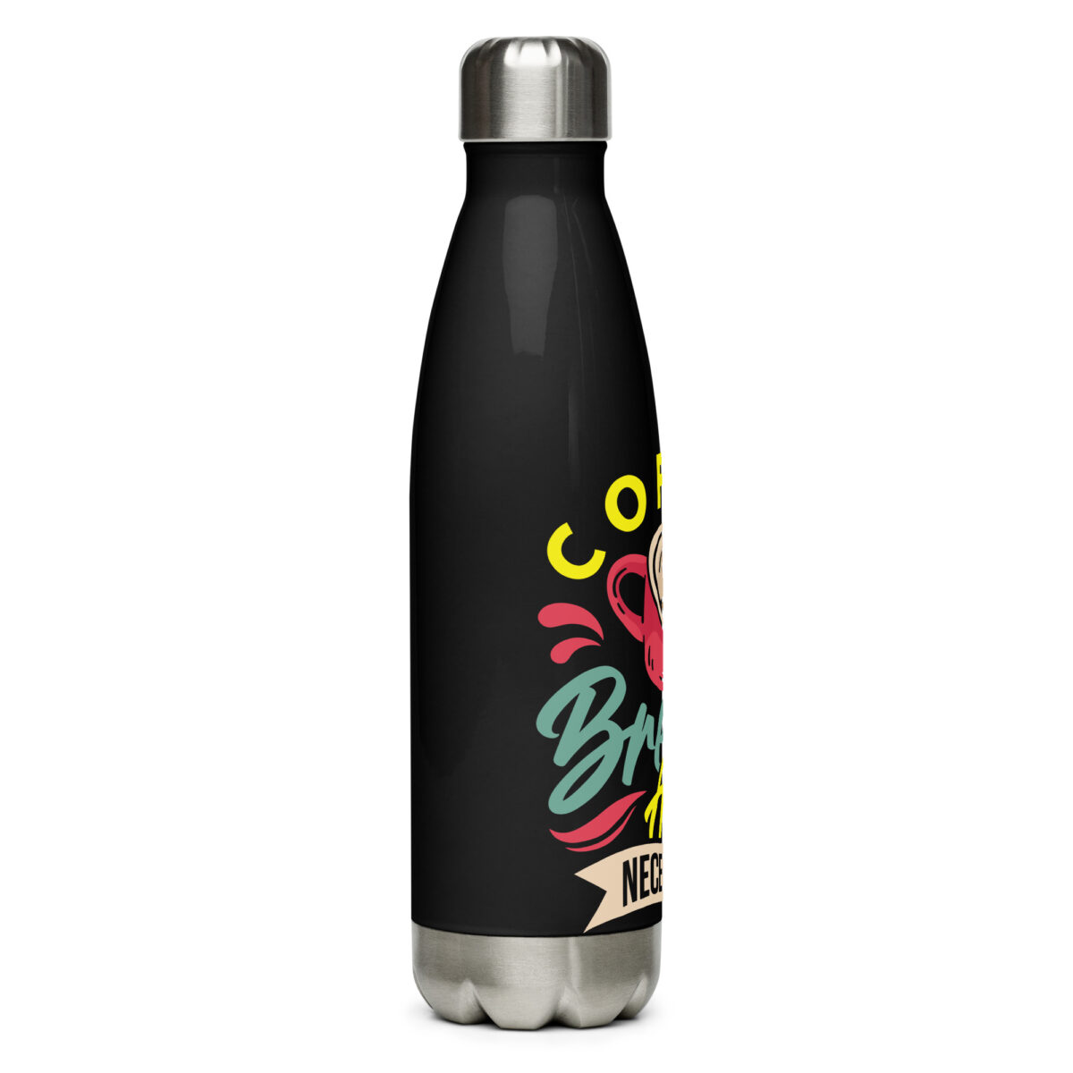 stainless steel water bottle black 17oz right 6499917e720eb