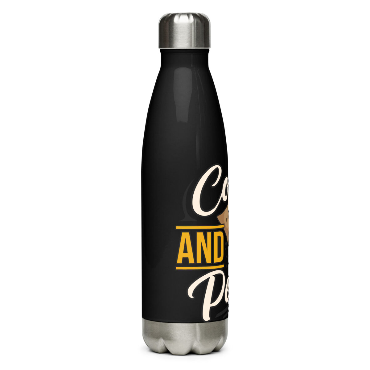 stainless steel water bottle black 17oz right 649991dceea1c