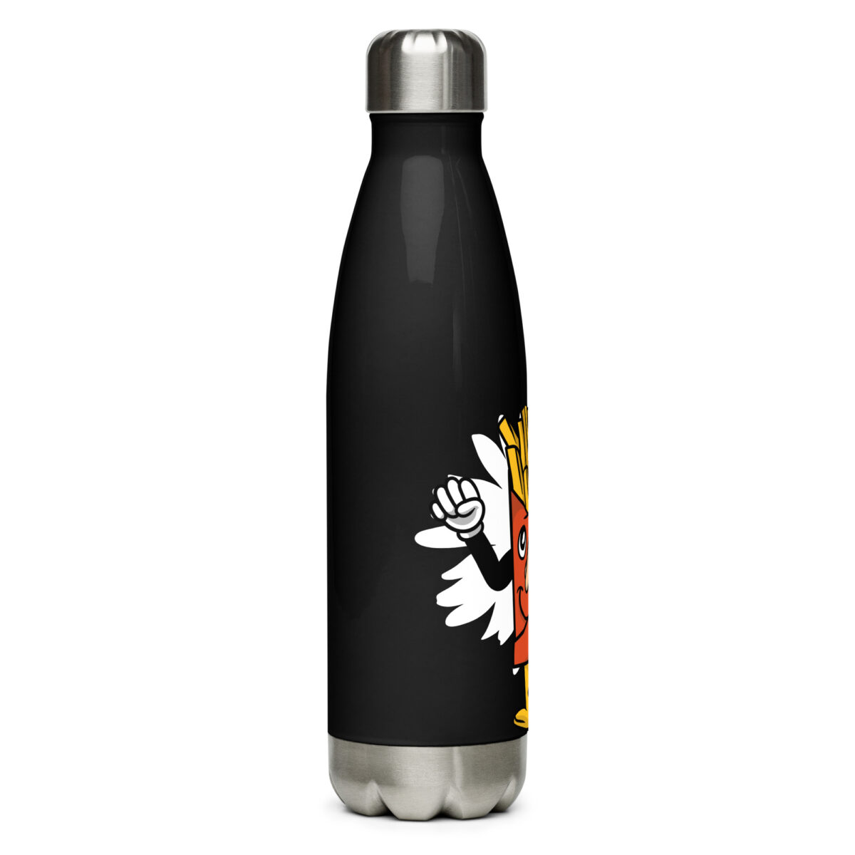 stainless steel water bottle black 17oz right 6499b54aaad47