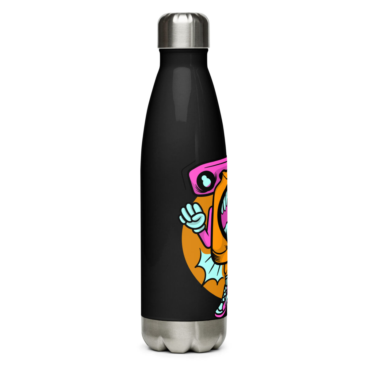 stainless steel water bottle black 17oz right 6499b9e6ace65