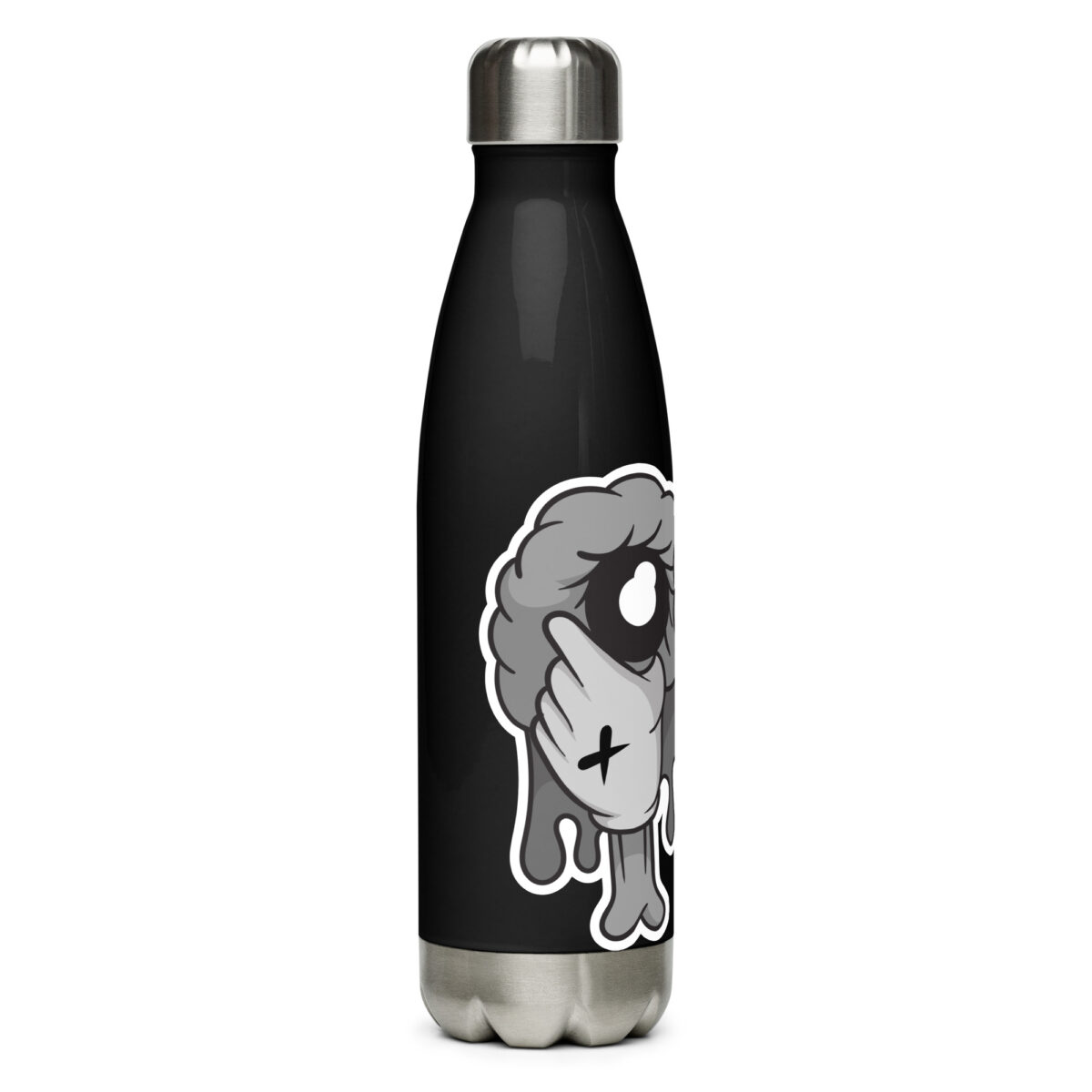 stainless steel water bottle black 17oz right 6499bb877cbee