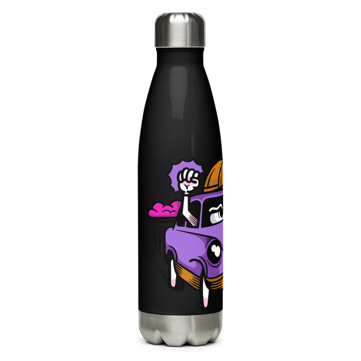 stainless steel water bottle black 17oz right 6499bd3ca3e36