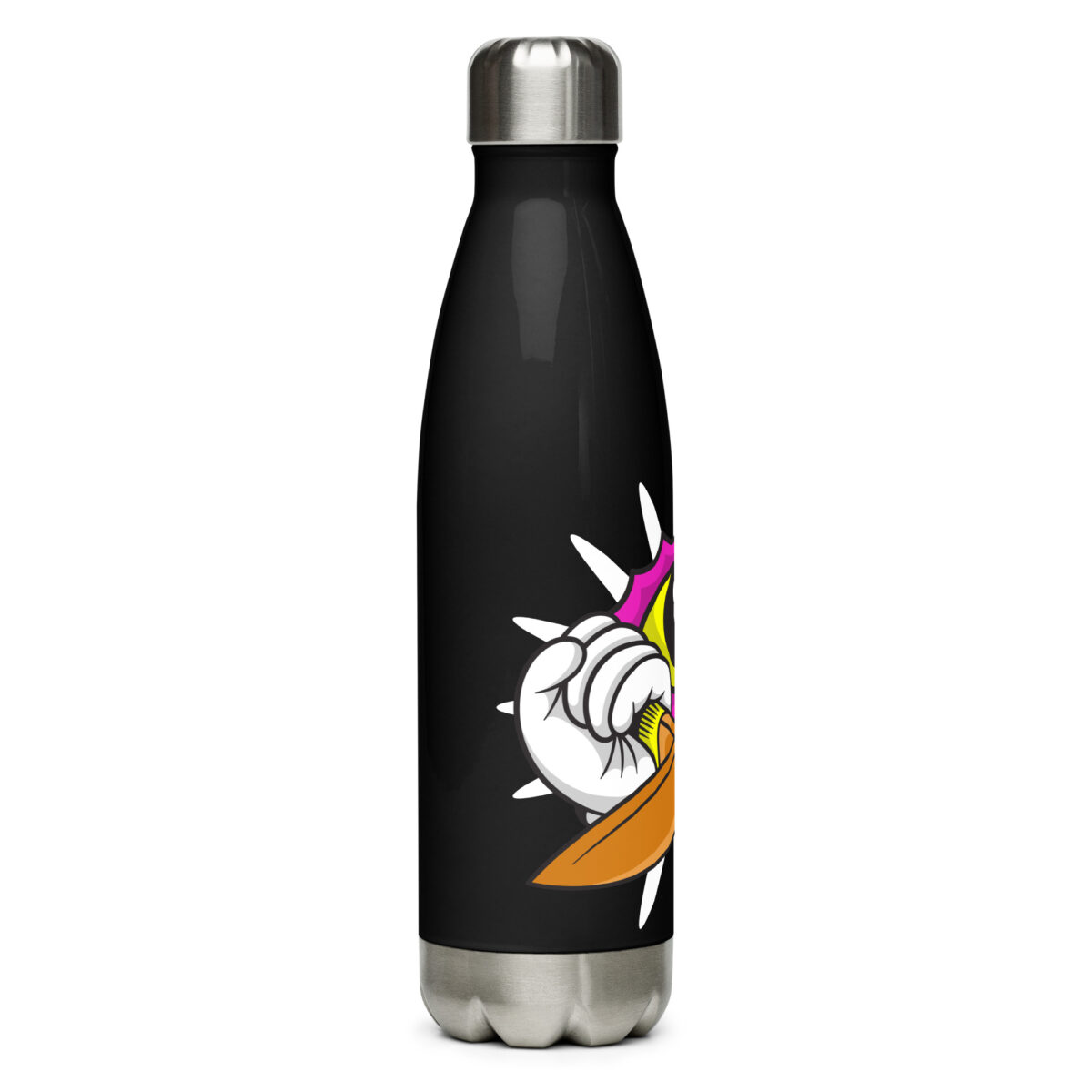 stainless steel water bottle black 17oz right 6499bee4cbad0