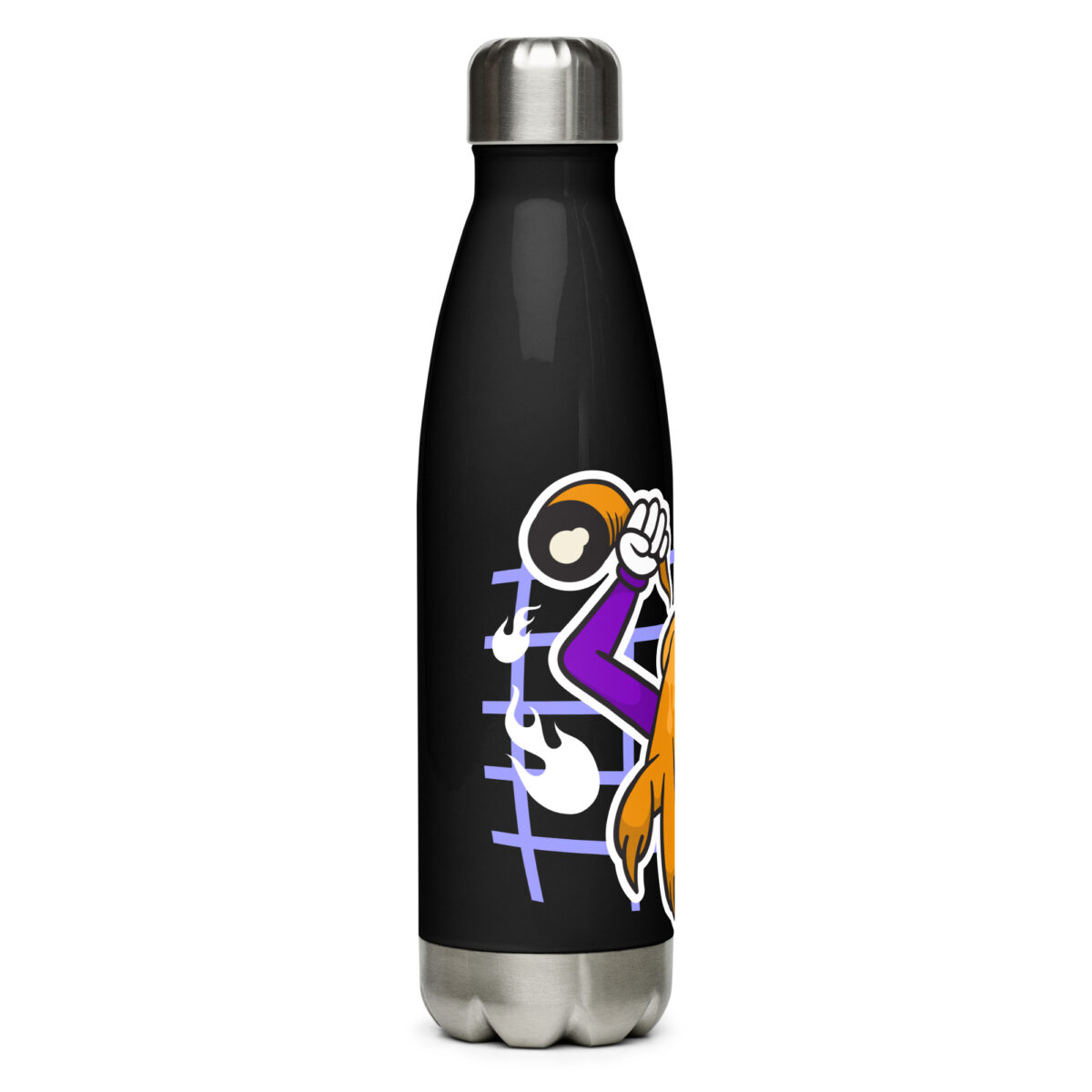 stainless steel water bottle black 17oz right 6499bfb5221fe