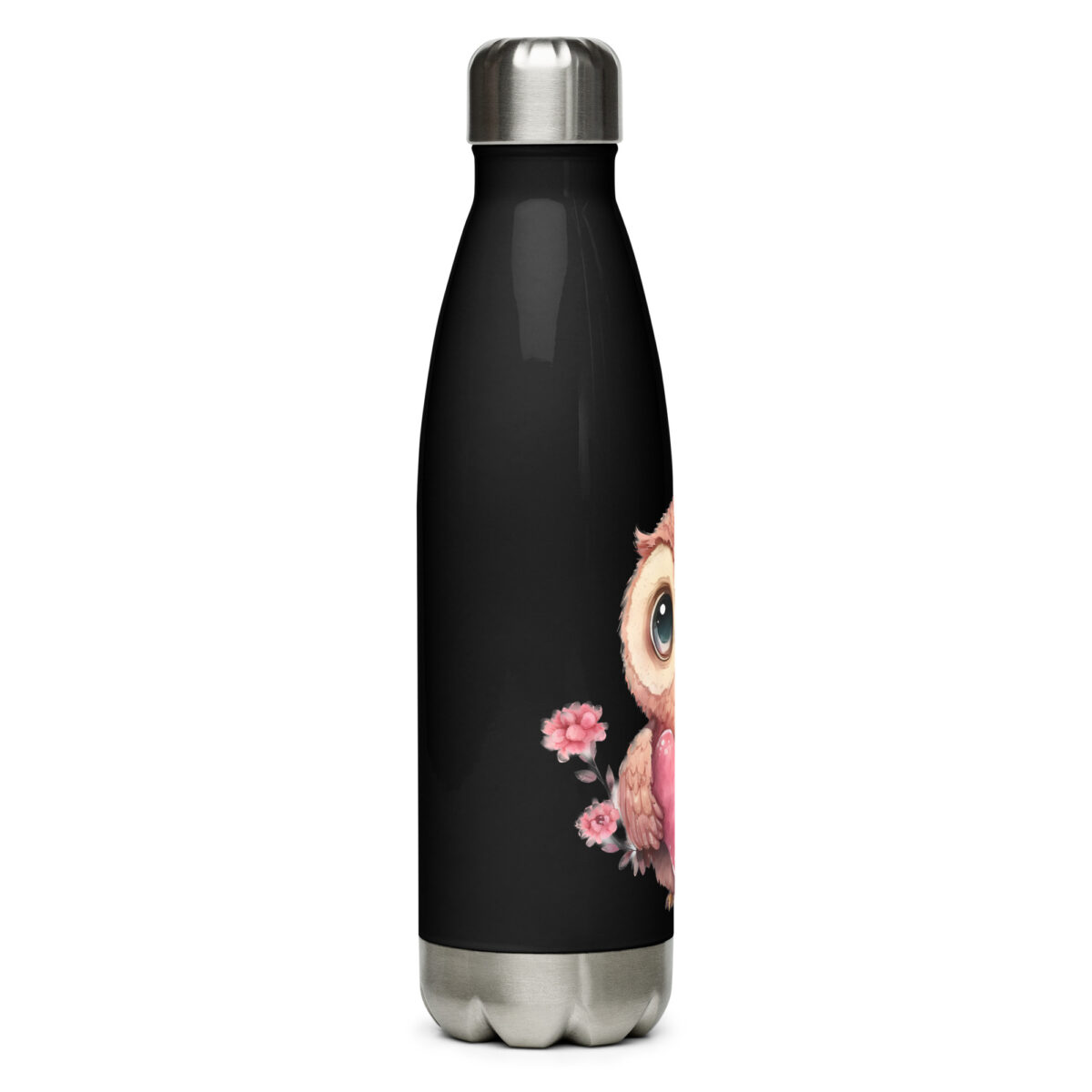 stainless steel water bottle black 17oz right 6499c7a9724e1