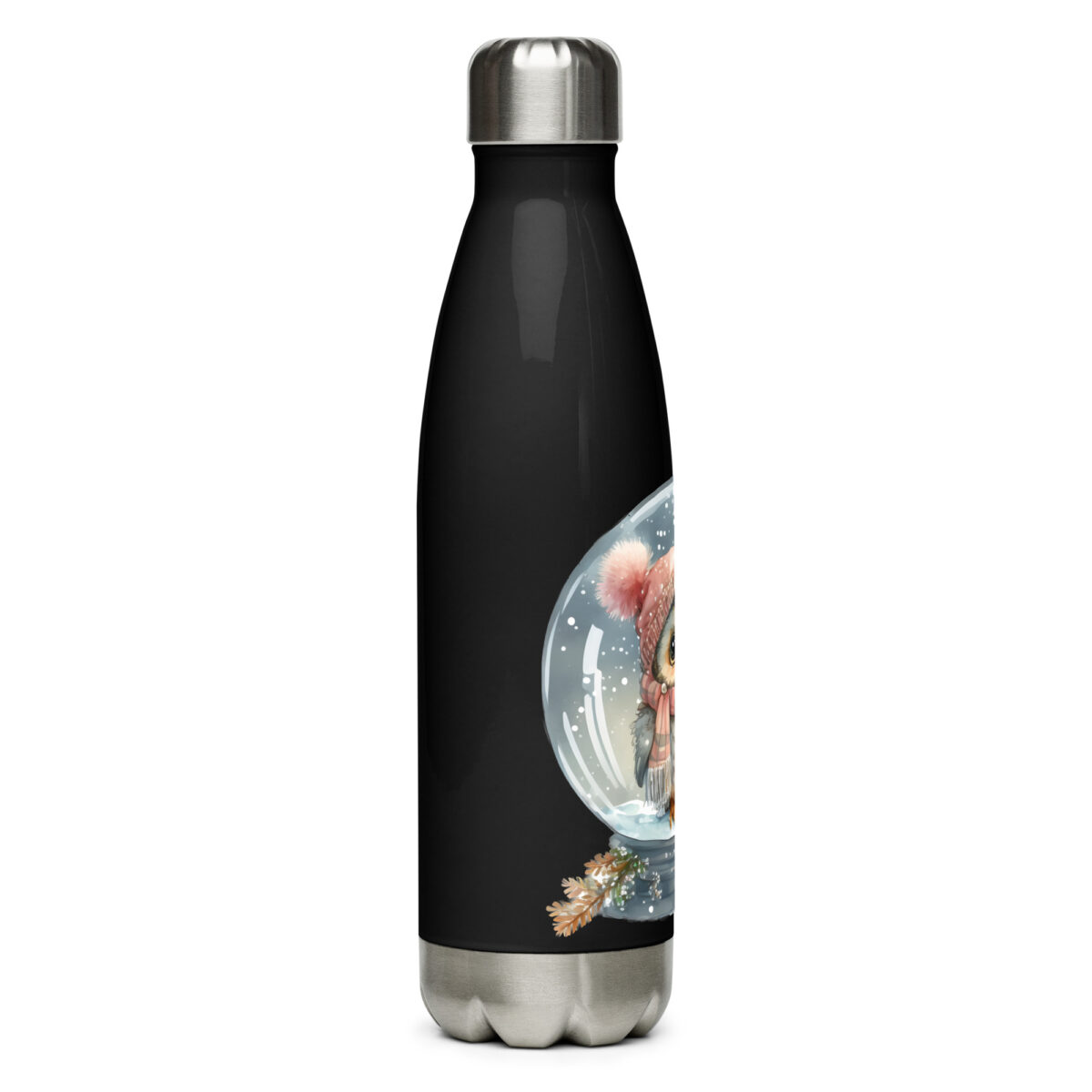 stainless steel water bottle black 17oz right 6499cbe410237