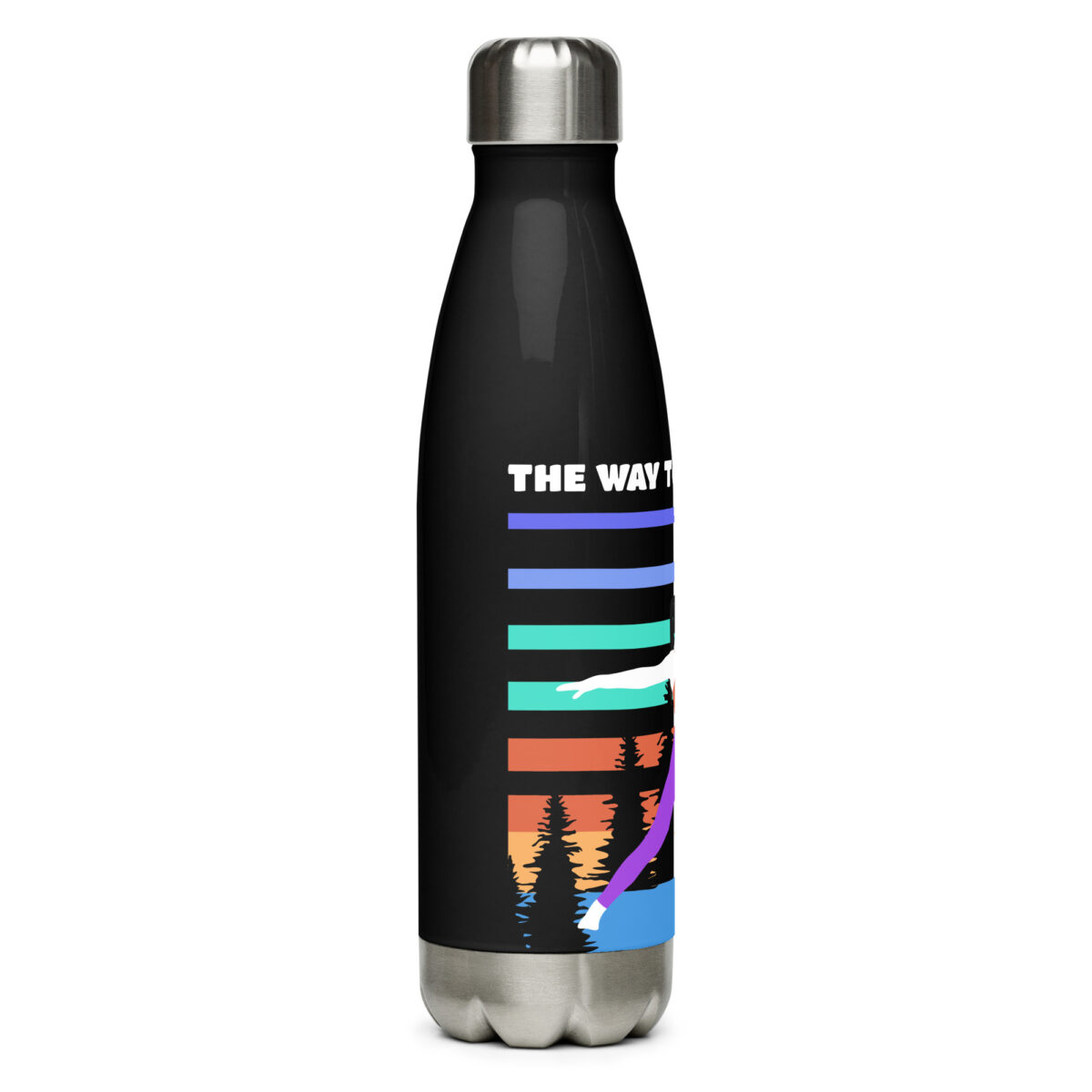 stainless steel water bottle black 17oz right 649ab947345b7