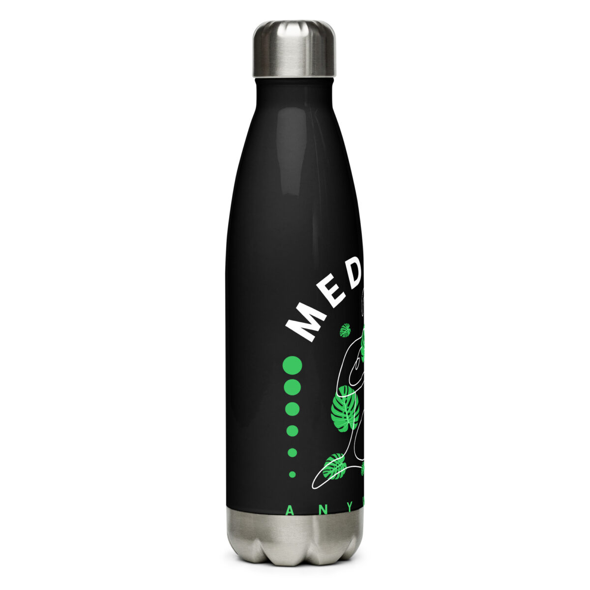 stainless steel water bottle black 17oz right 649abe5566429