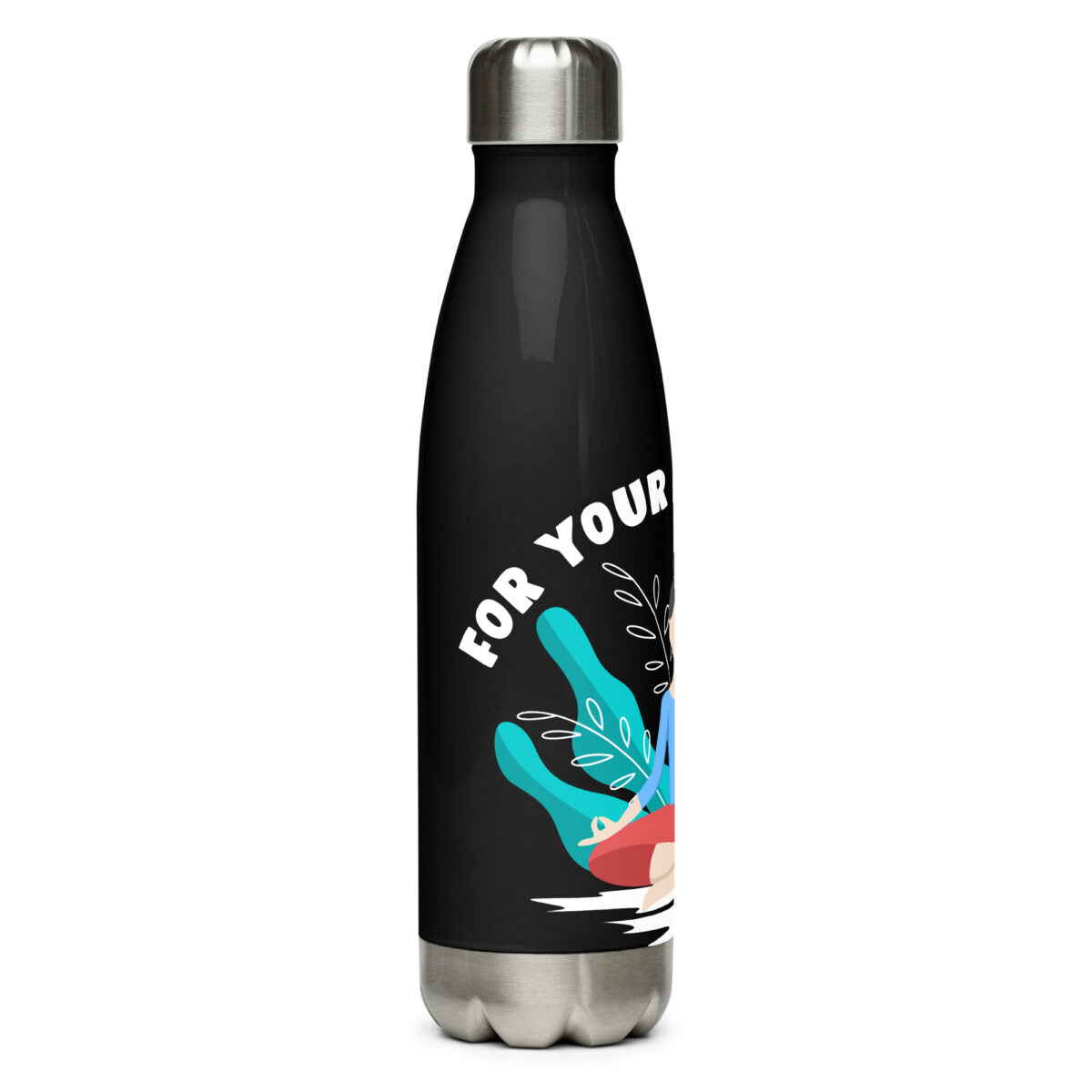 stainless steel water bottle black 17oz right 649ac0d6e6055