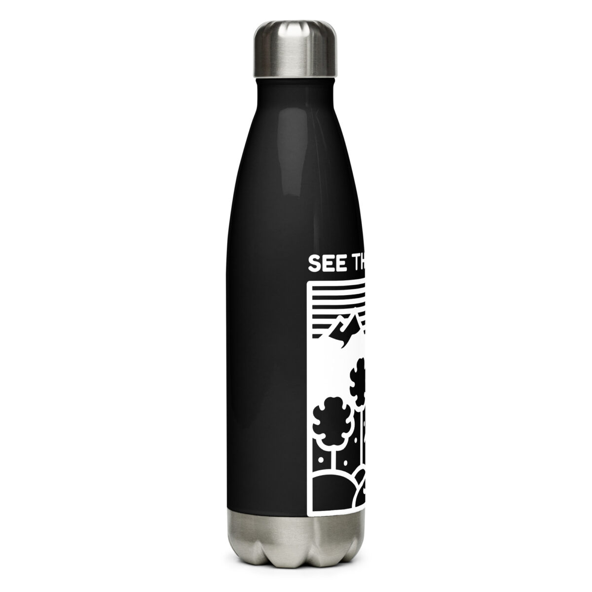 stainless steel water bottle black 17oz right 649d845570938