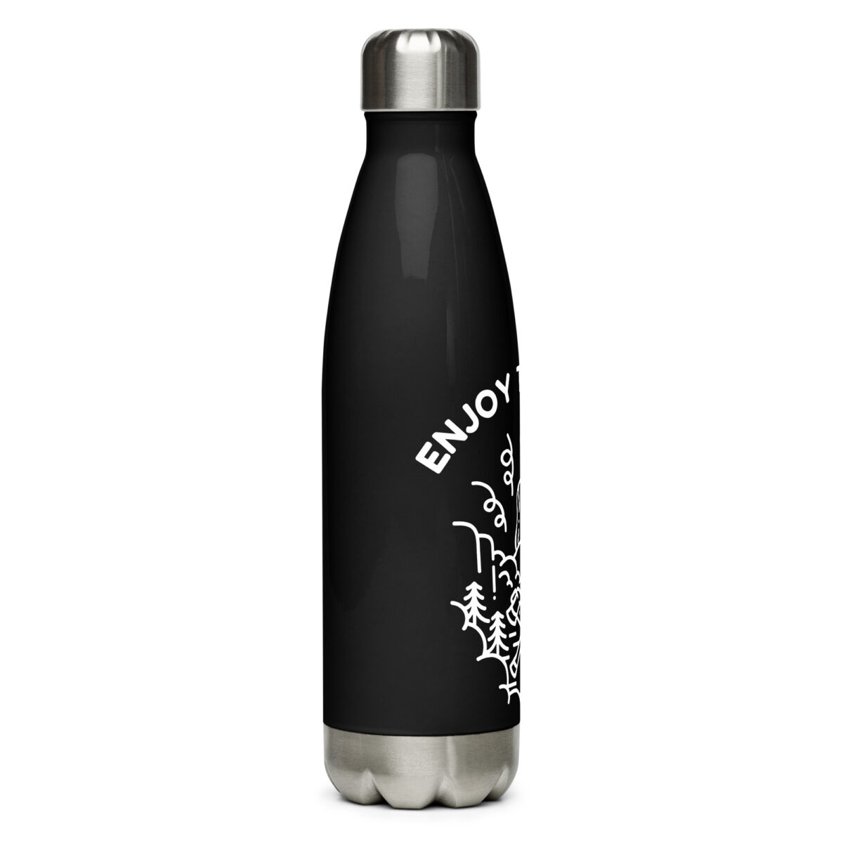 stainless steel water bottle black 17oz right 649d89ea5cb3e