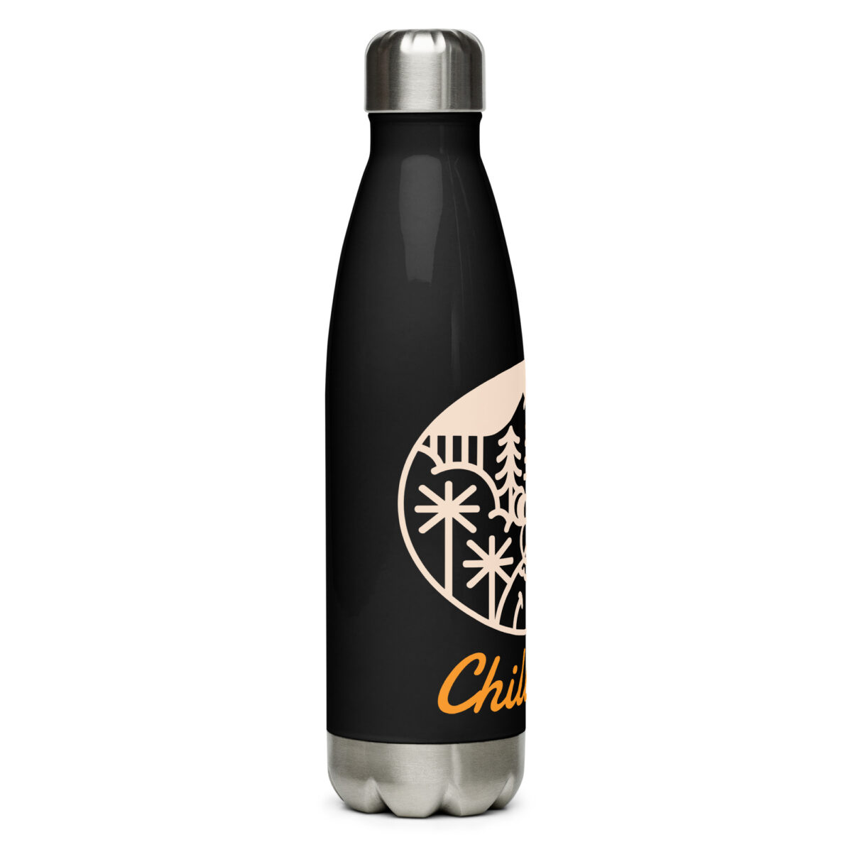 stainless steel water bottle black 17oz right 649d8d53aa368