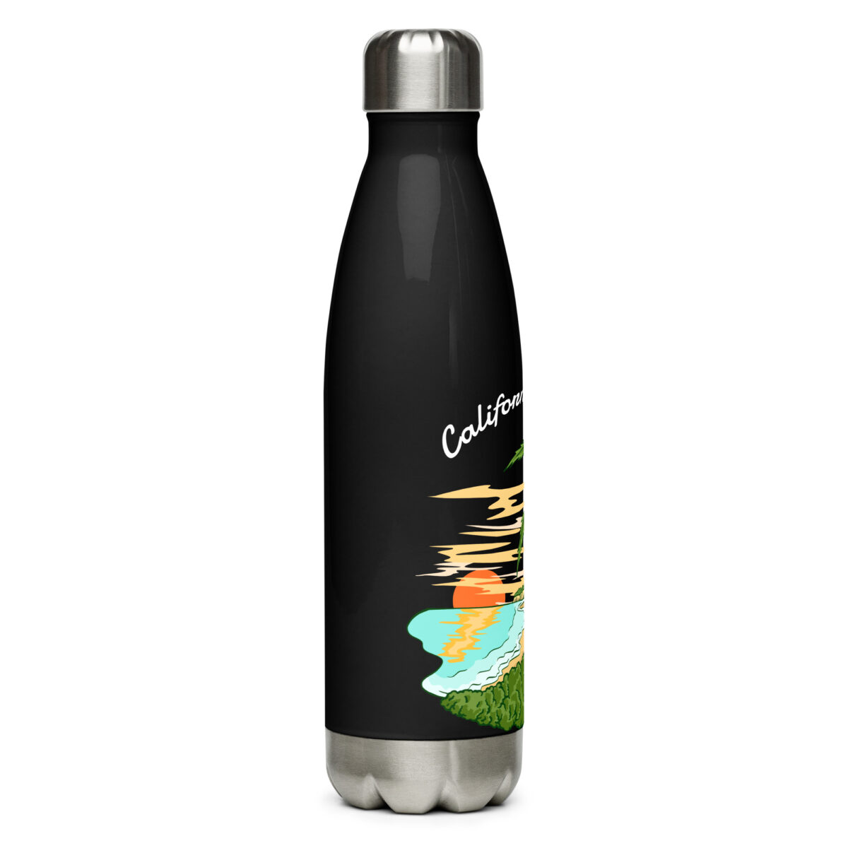 stainless steel water bottle black 17oz right 649dae62def76