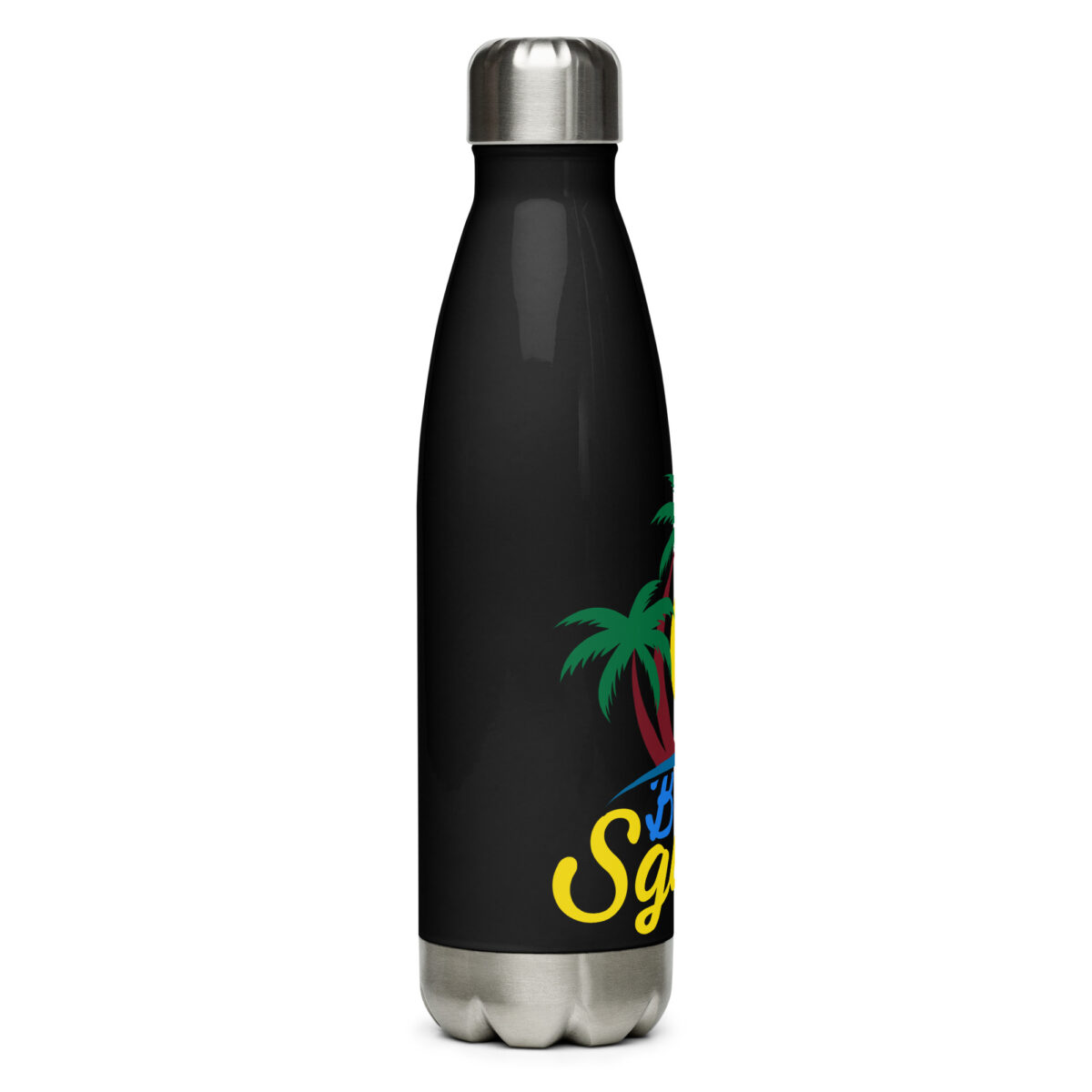 stainless steel water bottle black 17oz right 649db0d33f0ae