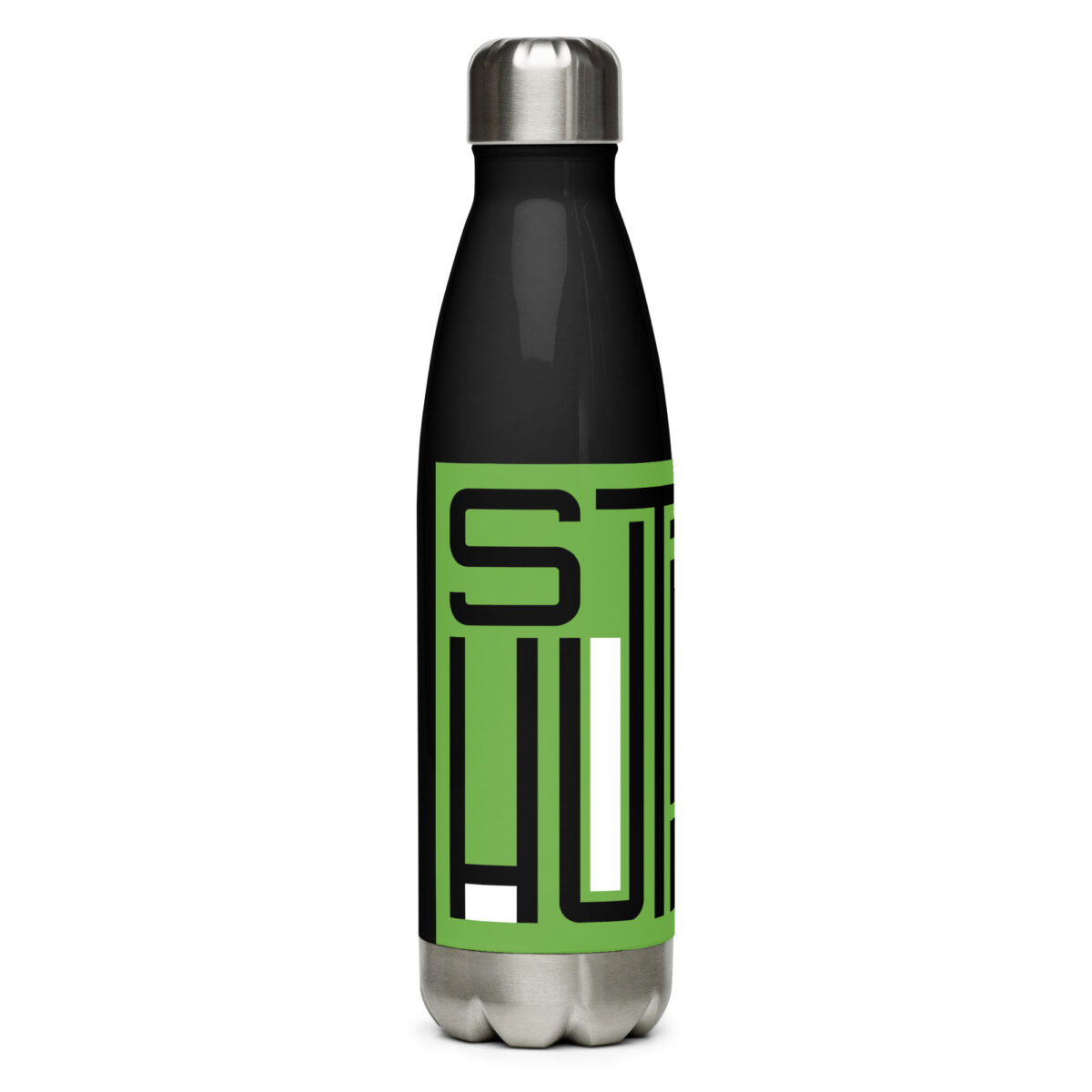 stainless steel water bottle black 17oz right 649dbd06e6d75