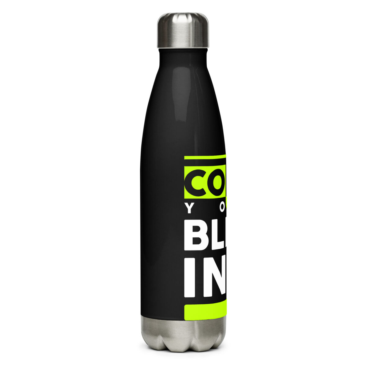 stainless steel water bottle black 17oz right 649dc2149581a