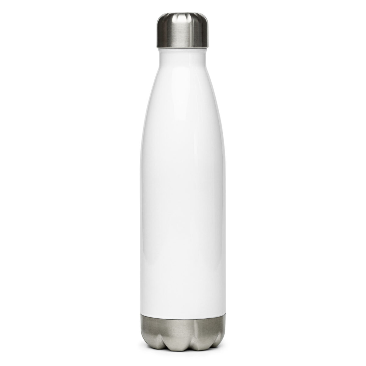 stainless steel water bottle white 17oz back 649988e063827