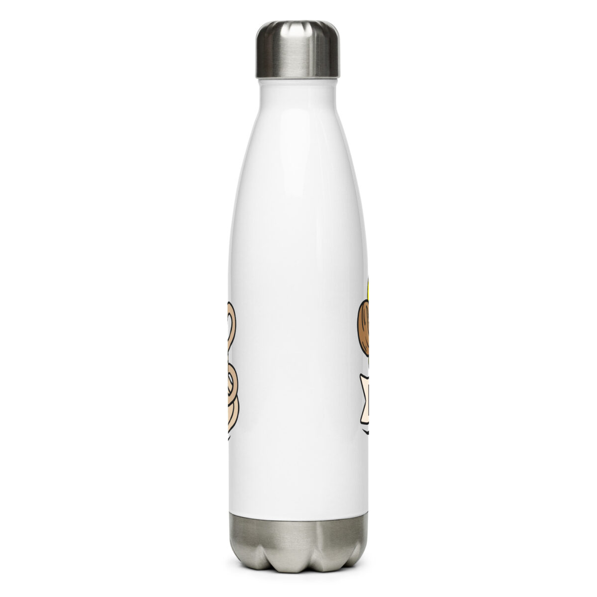 stainless steel water bottle white 17oz back 64998cfcbe5b6