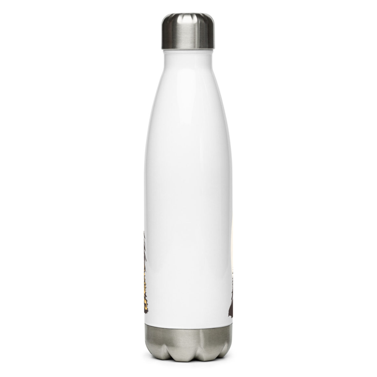 stainless steel water bottle white 17oz back 649995190a0b2