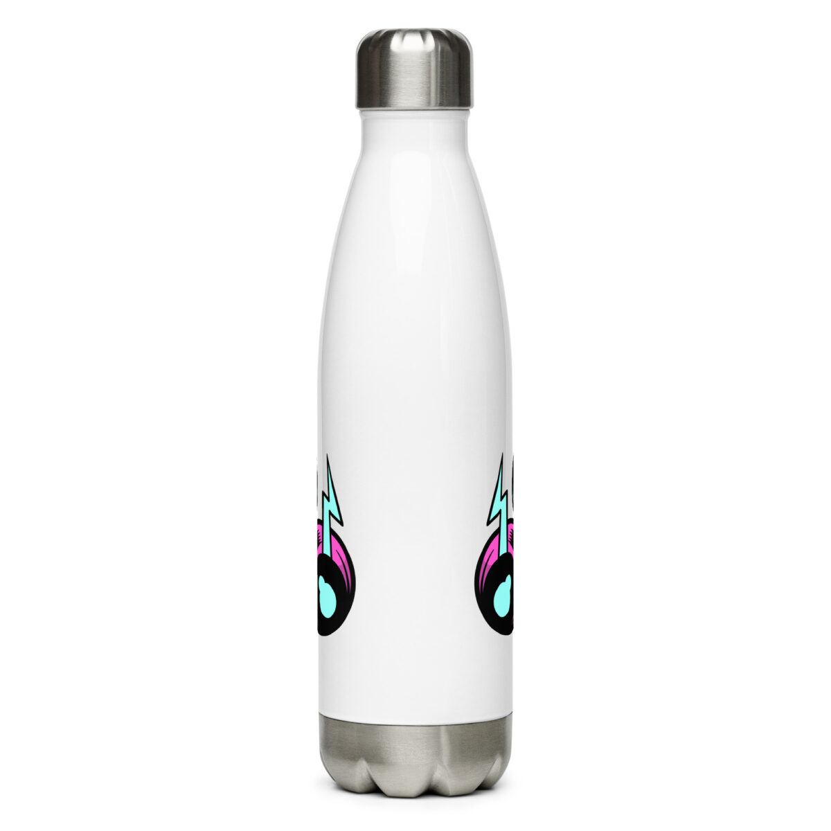 stainless steel water bottle white 17oz back 6499b5e48c1b3