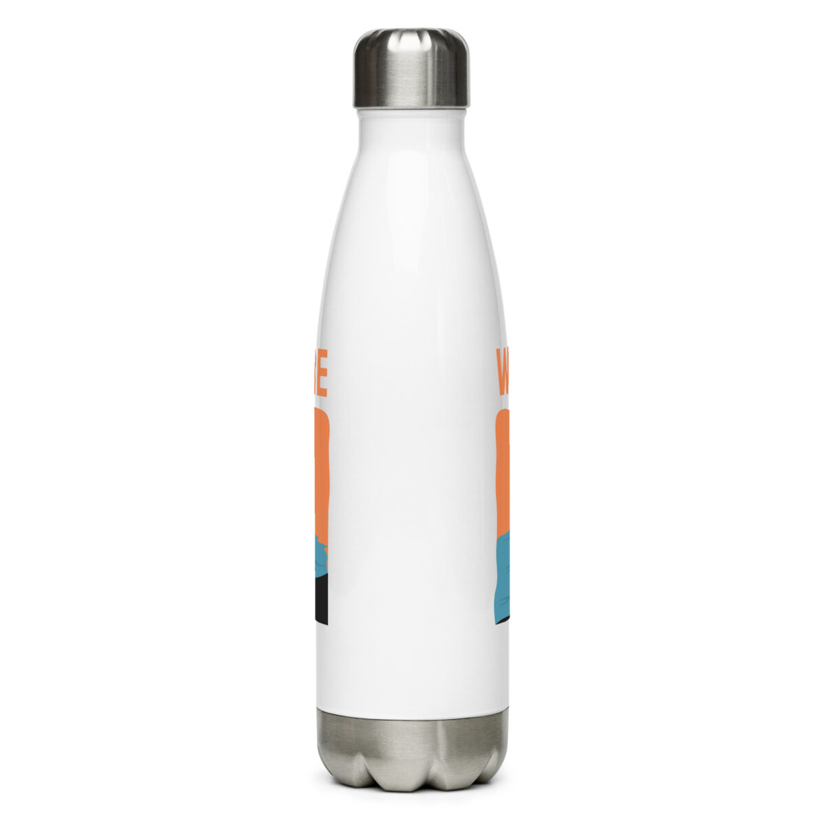 stainless steel water bottle white 17oz back 649ac63a79d5f