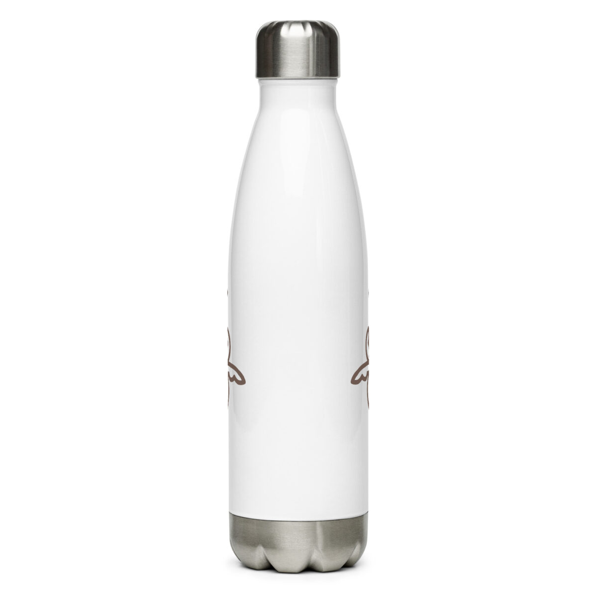 stainless steel water bottle white 17oz back 649d8d01afd6e