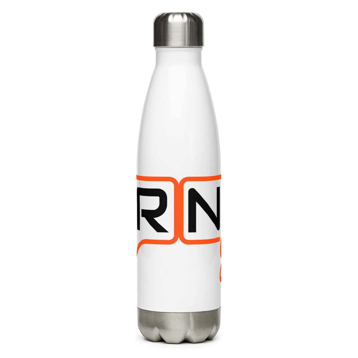 stainless steel water bottle white 17oz back 649dbe95b6033