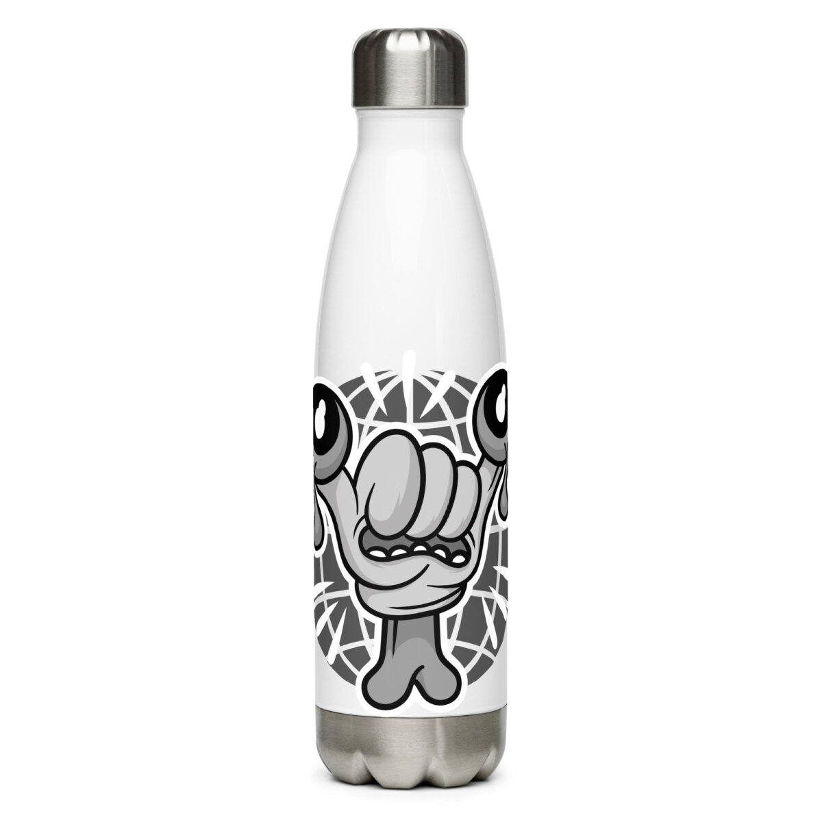 stainless steel water bottle white 17oz front 6499b79cb41b2