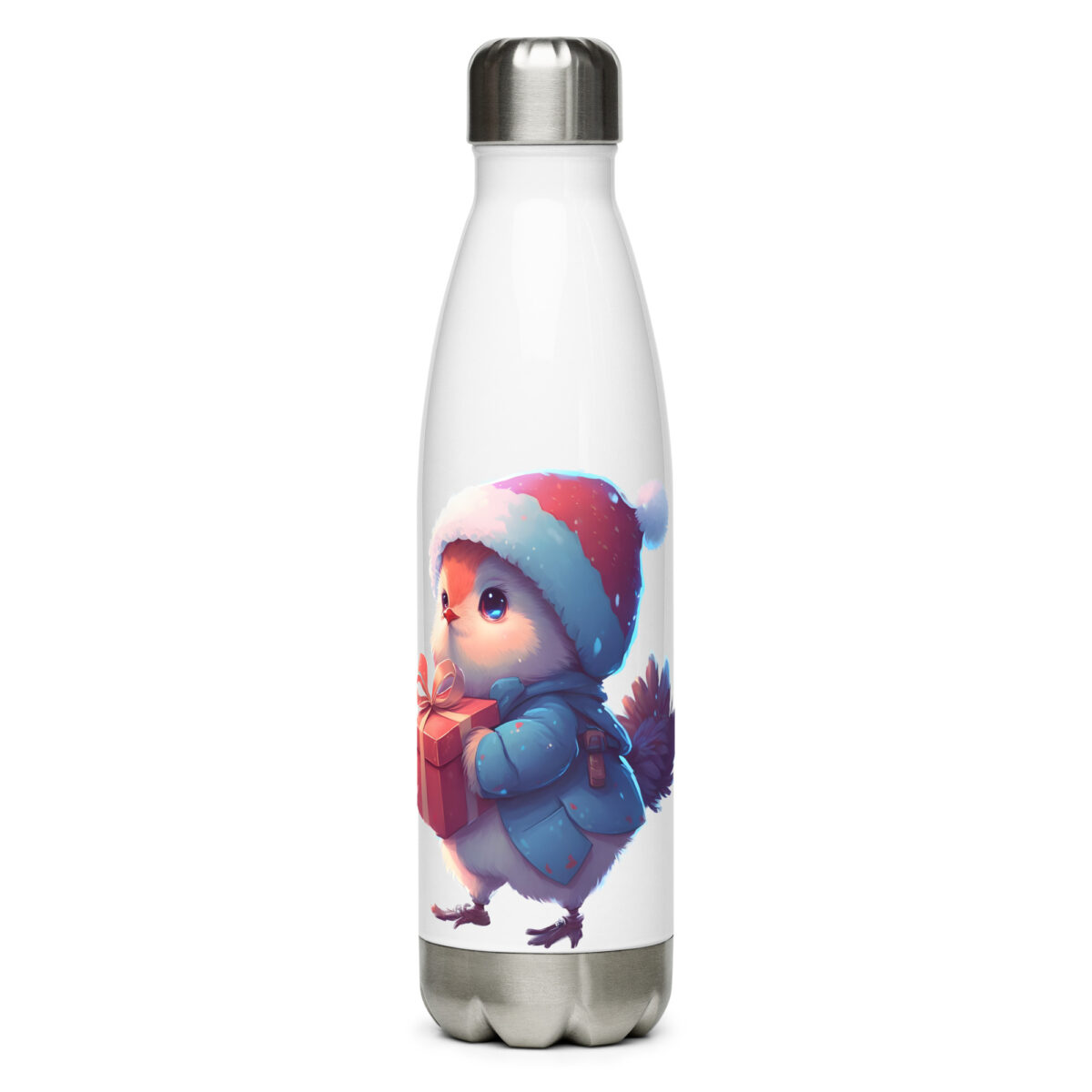 stainless steel water bottle white 17oz front 6499d116cea67