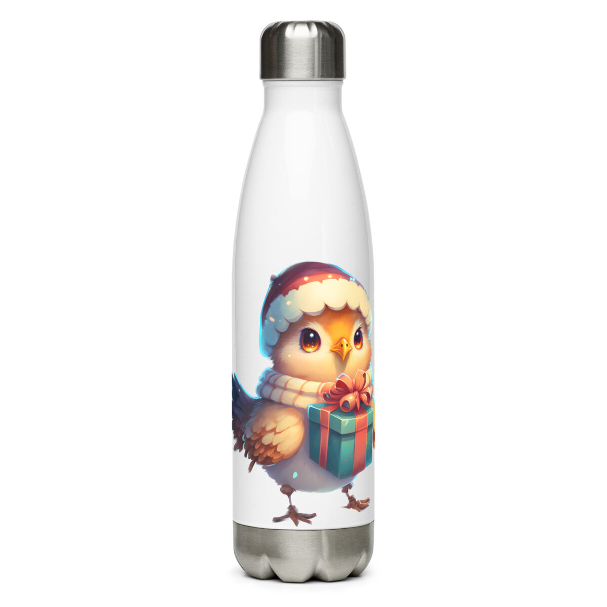 stainless steel water bottle white 17oz front 6499d16395c79